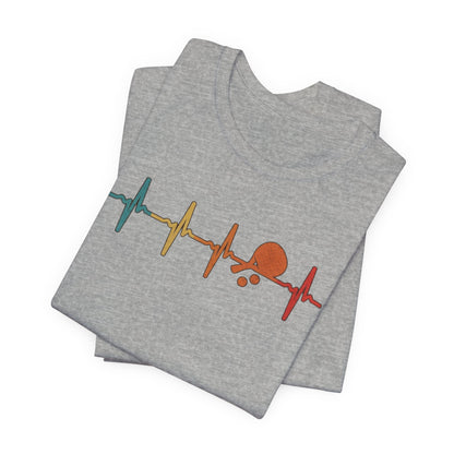 Tennis Heartbeat Tee – Retro Surfing Wave Graphic T-Shirt