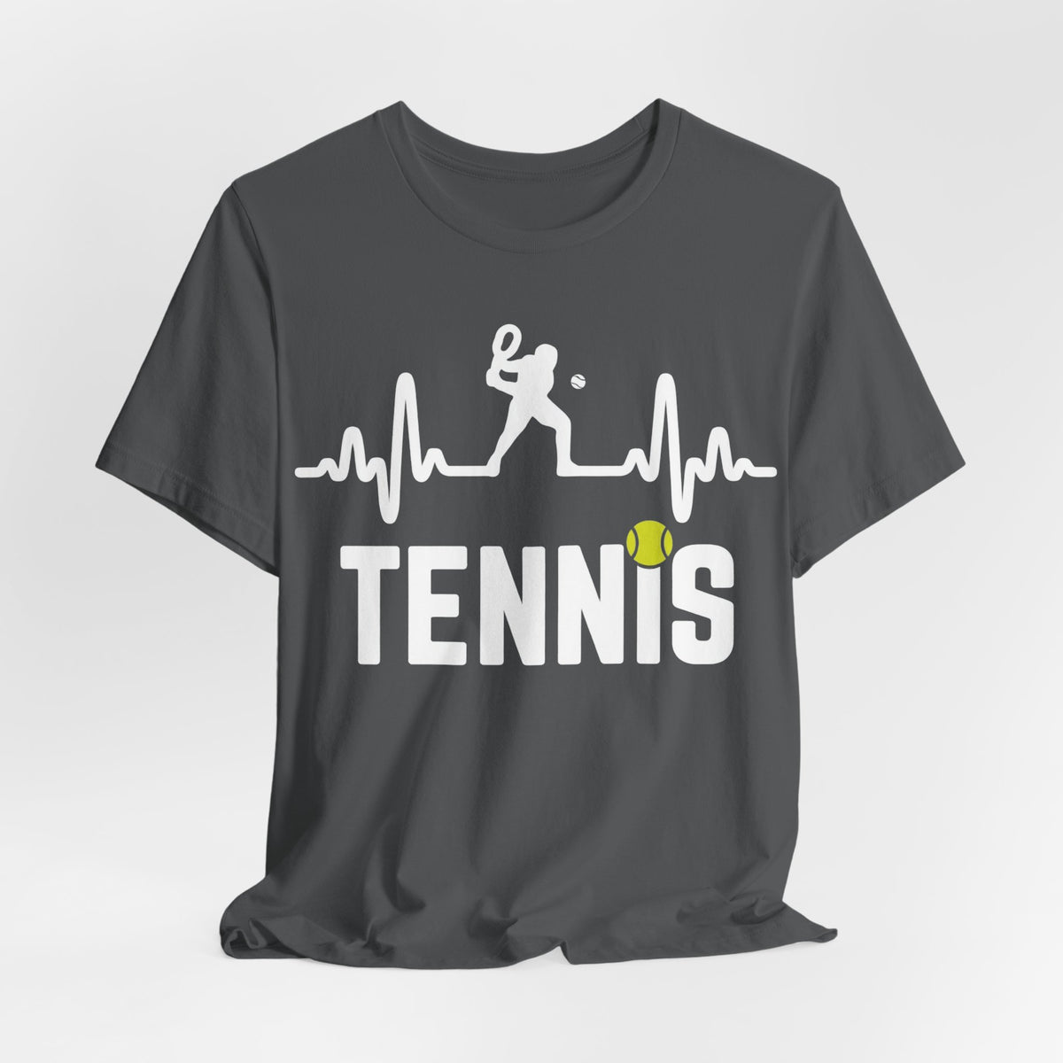Tennis Pulse Tee — Heartbeat Tennis Player Graphic Shirt
