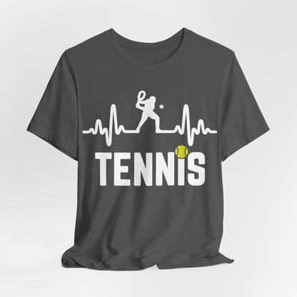 Tennis Pulse Tee — Heartbeat Tennis Player Graphic Shirt