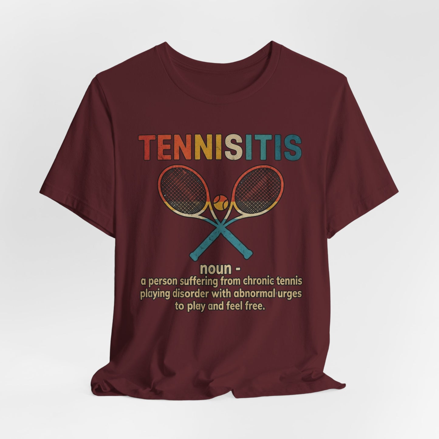Tennisitis T-Shirt – Vintage Tennis Rackets Graphic Tee