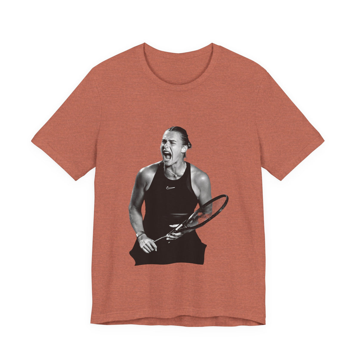 Tennis Player Sabalenka Graphic Tee — Energetic Champion Tennis T‑Shirt