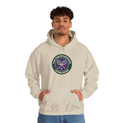 Wimbledon Championships Tennis Hoodie — Vintage Racket Crest