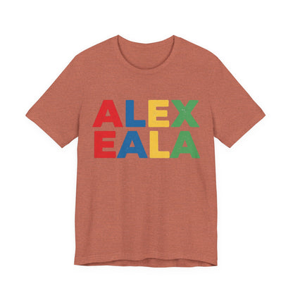 Alex Eala Colorblock Name Tee — Kids & Fans Tennis Player Tribute Shirt