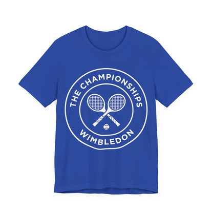 Wimbledon Championships Tennis Tee — Retro Tennis Racket Logo T-Shirt