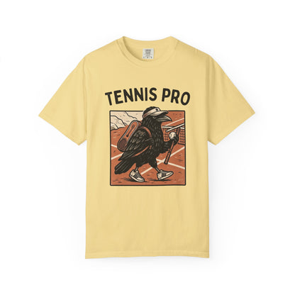 Tennis Pro T‑Shirt — Vintage Raven Tennis Graphic