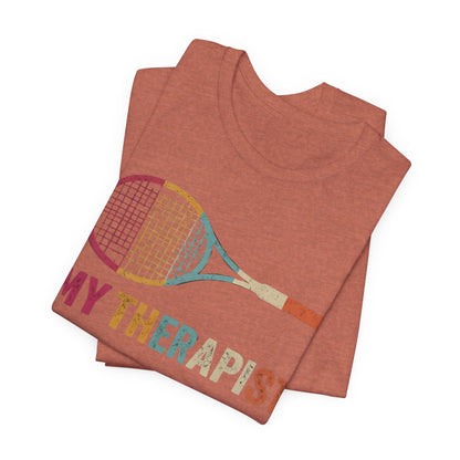 Tennis 'My Therapist' Graphic Tee — Funny Tennis Player Gift