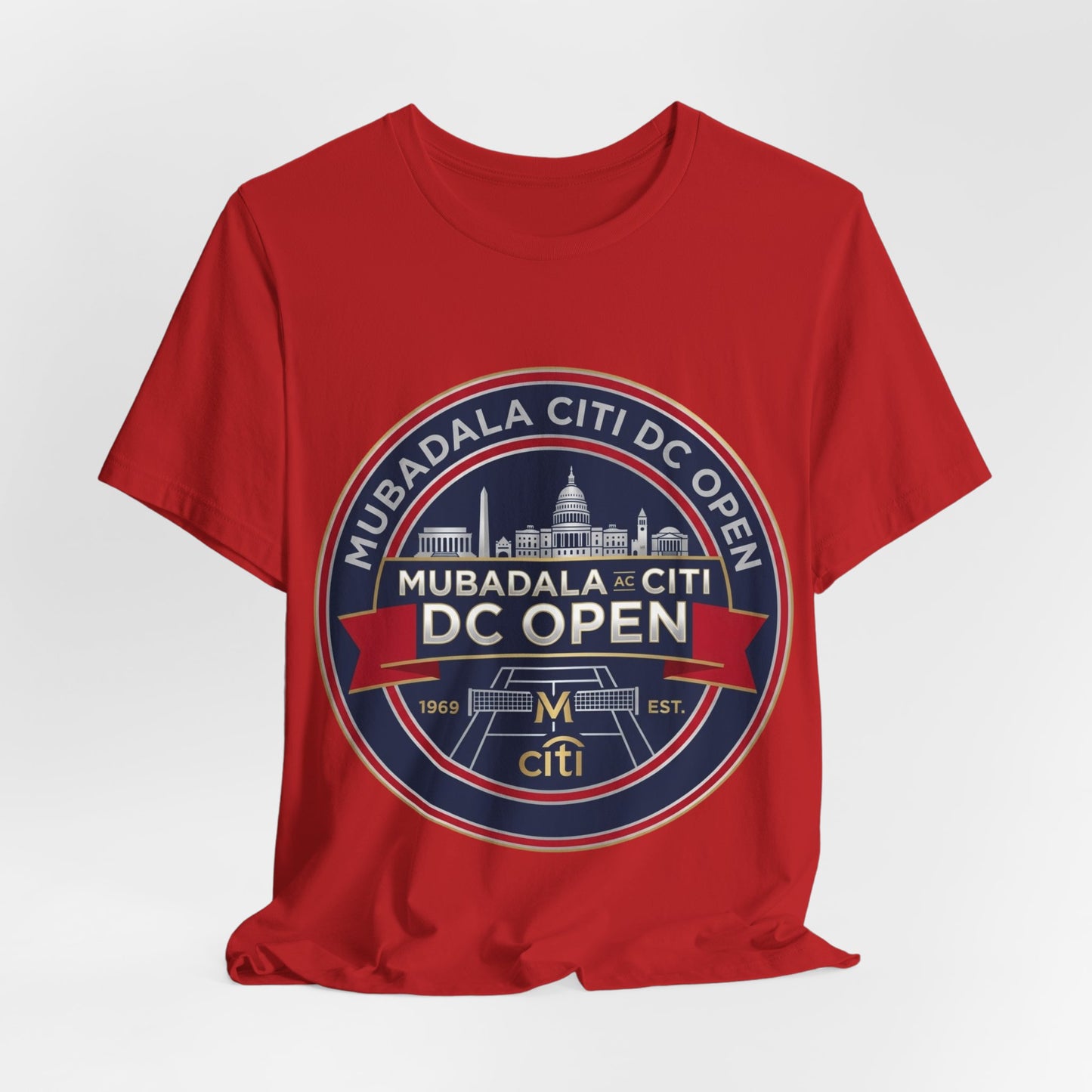DC Open Tennis Tee — 'Mubadala Citi DC Open' Vintage Badge Shirt