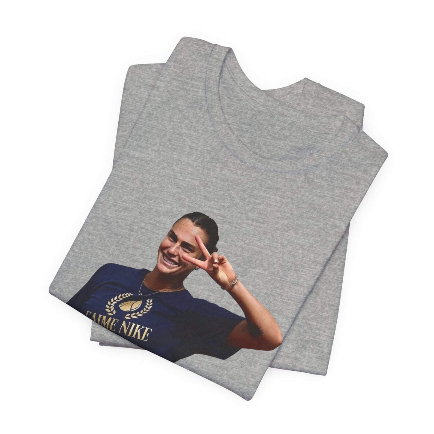 Aryna Sabalenka T-Shirt —Graphic Tee with Smiling Player Photo