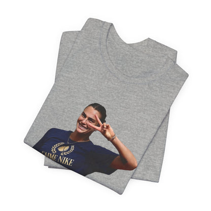 Aryna Sabalenka T-Shirt —Graphic Tee with Smiling Player Photo