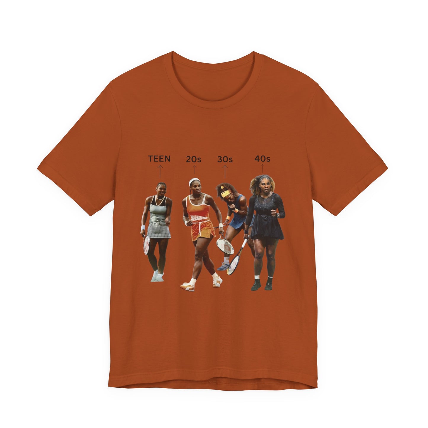 T-Shirt — Serena Williams Life Stages Graphic Tee (Teen · 20s · 30s · 40s)