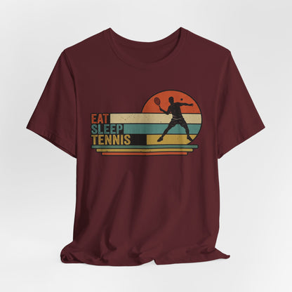 Eat Sleep Tennis Vintage Graphic Tee