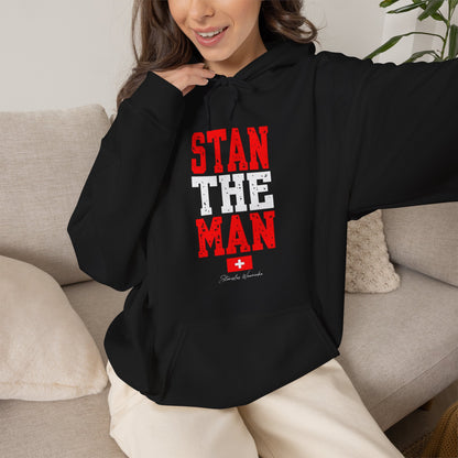 Stan The Man Tennis Hoodie — Retro Bold Fan Pullover
