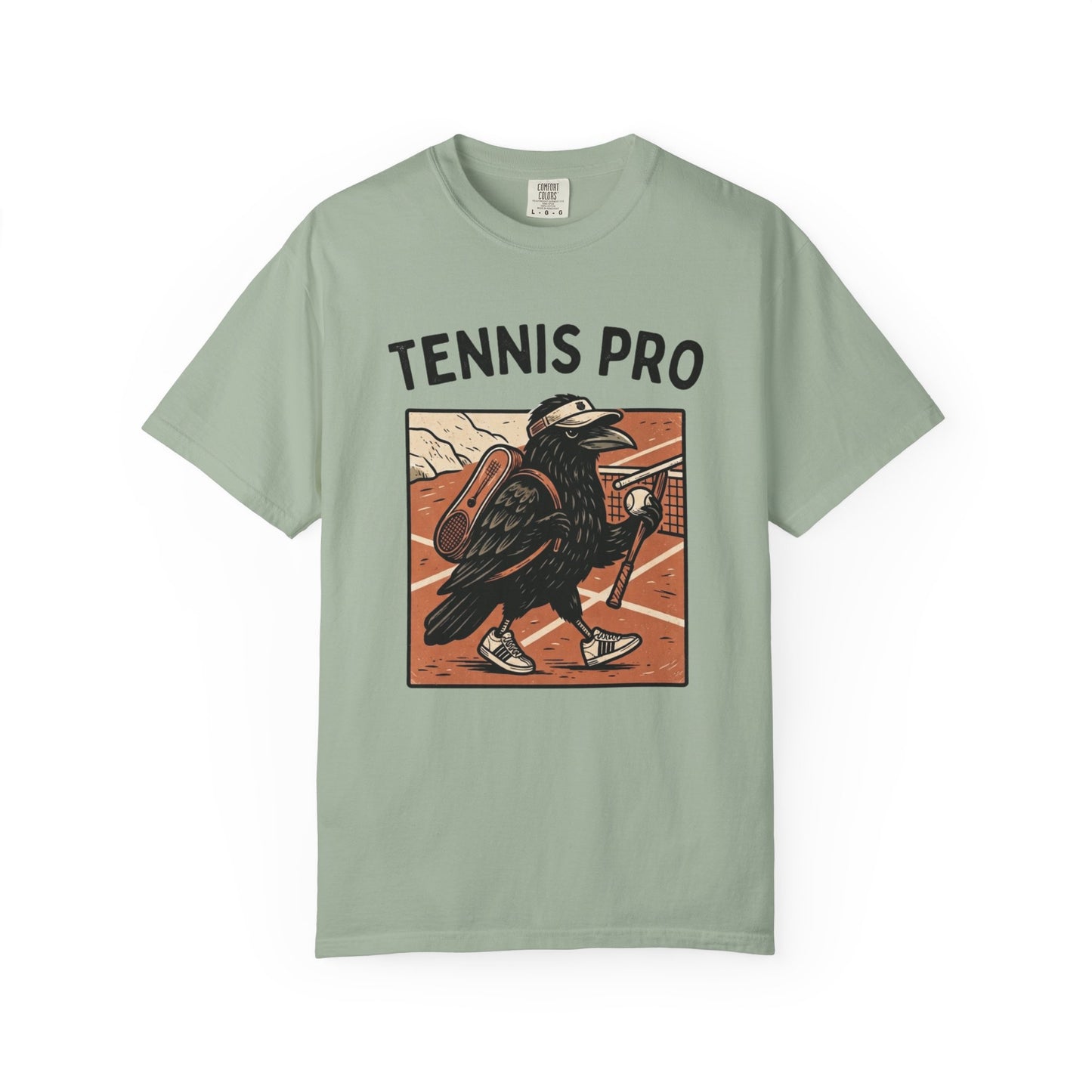 Tennis Pro T‑Shirt — Vintage Raven Tennis Graphic