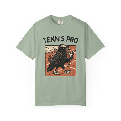 Tennis Pro T‑Shirt — Vintage Raven Tennis Graphic