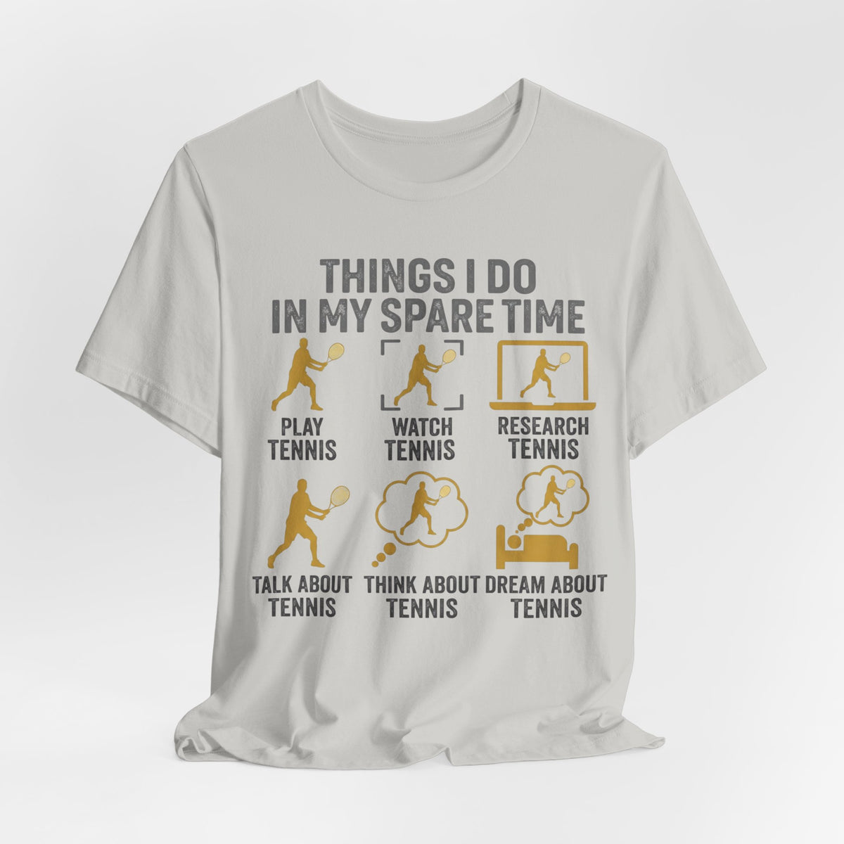 Tennis Lover Graphic Tee — "Things I Do in My Spare Time" Shirt