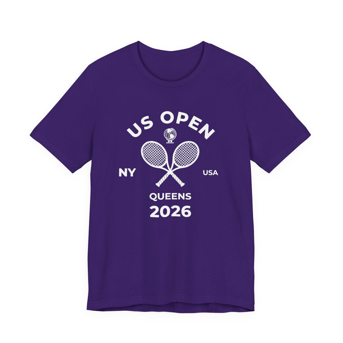 US Open Queens 2026 Tennis Tee — NY USA Vintage Racket T-Shirt