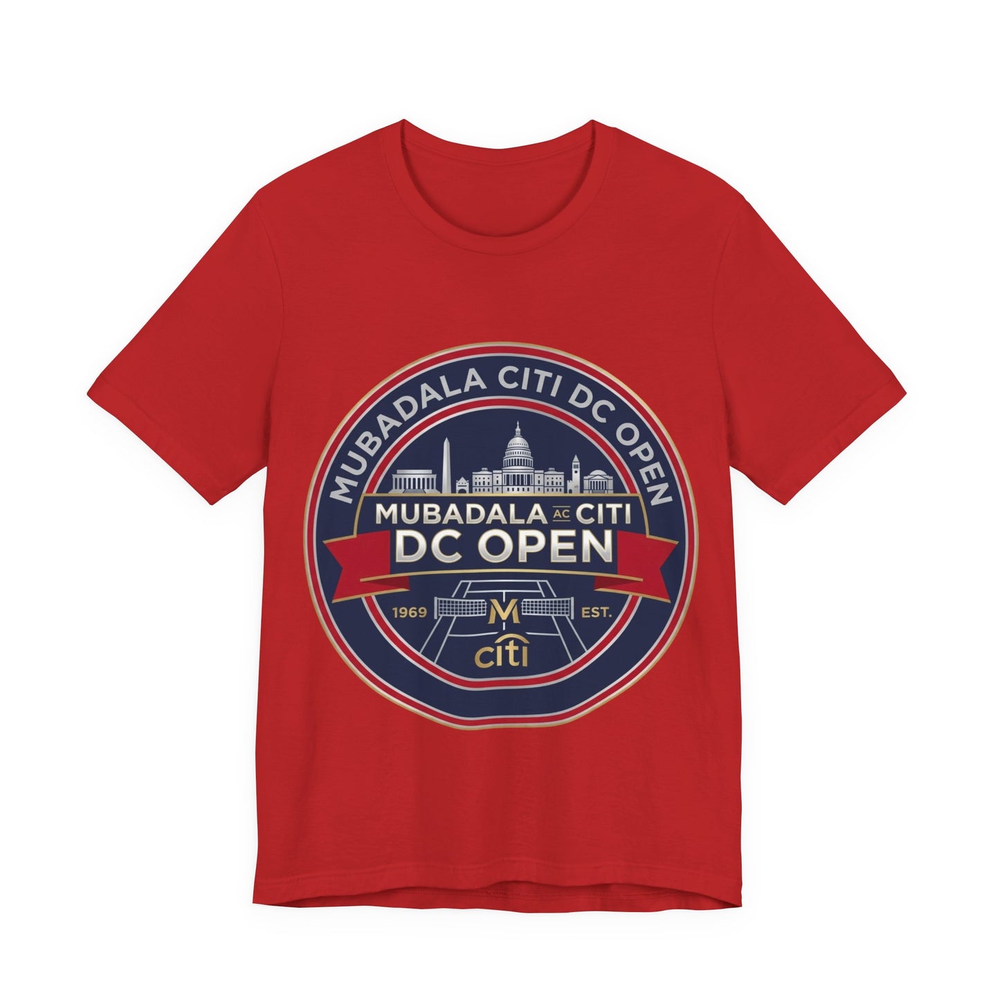 DC Open Tennis Tee — 'Mubadala Citi DC Open' Vintage Badge Shirt