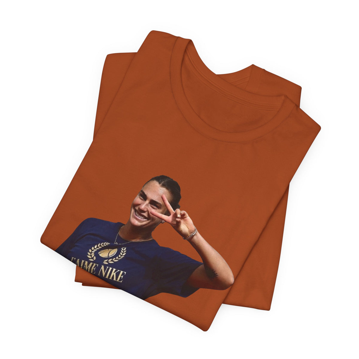 Aryna Sabalenka T-Shirt —Graphic Tee with Smiling Player Photo