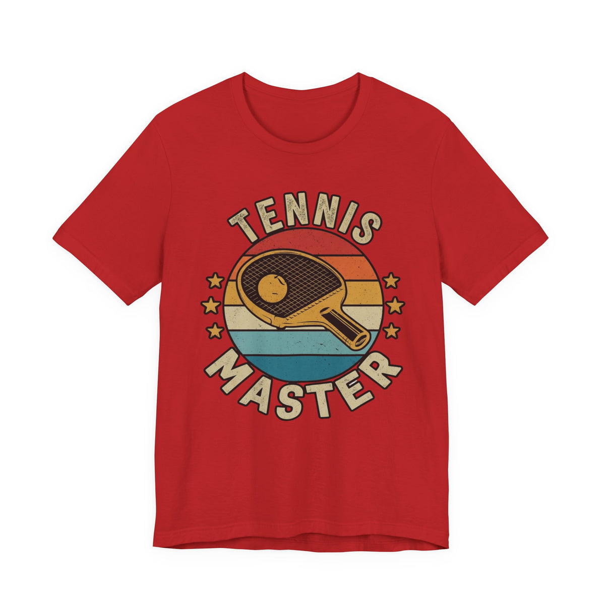 Tennis Master Tee — Retro Paddle & Ball Vintage-Style Tennis Shirt
