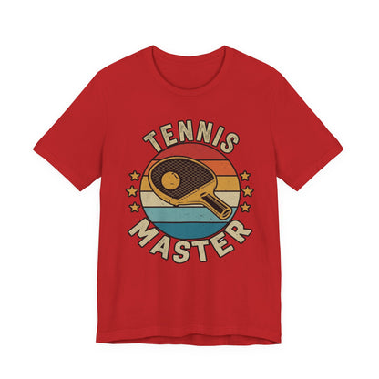 Tennis Master Tee — Retro Paddle & Ball Vintage-Style Tennis Shirt