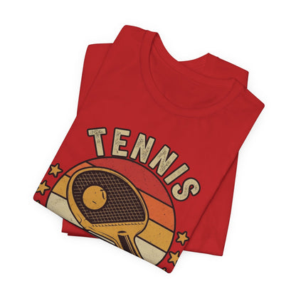Tennis Master Tee — Retro Paddle & Ball Vintage-Style Tennis Shirt