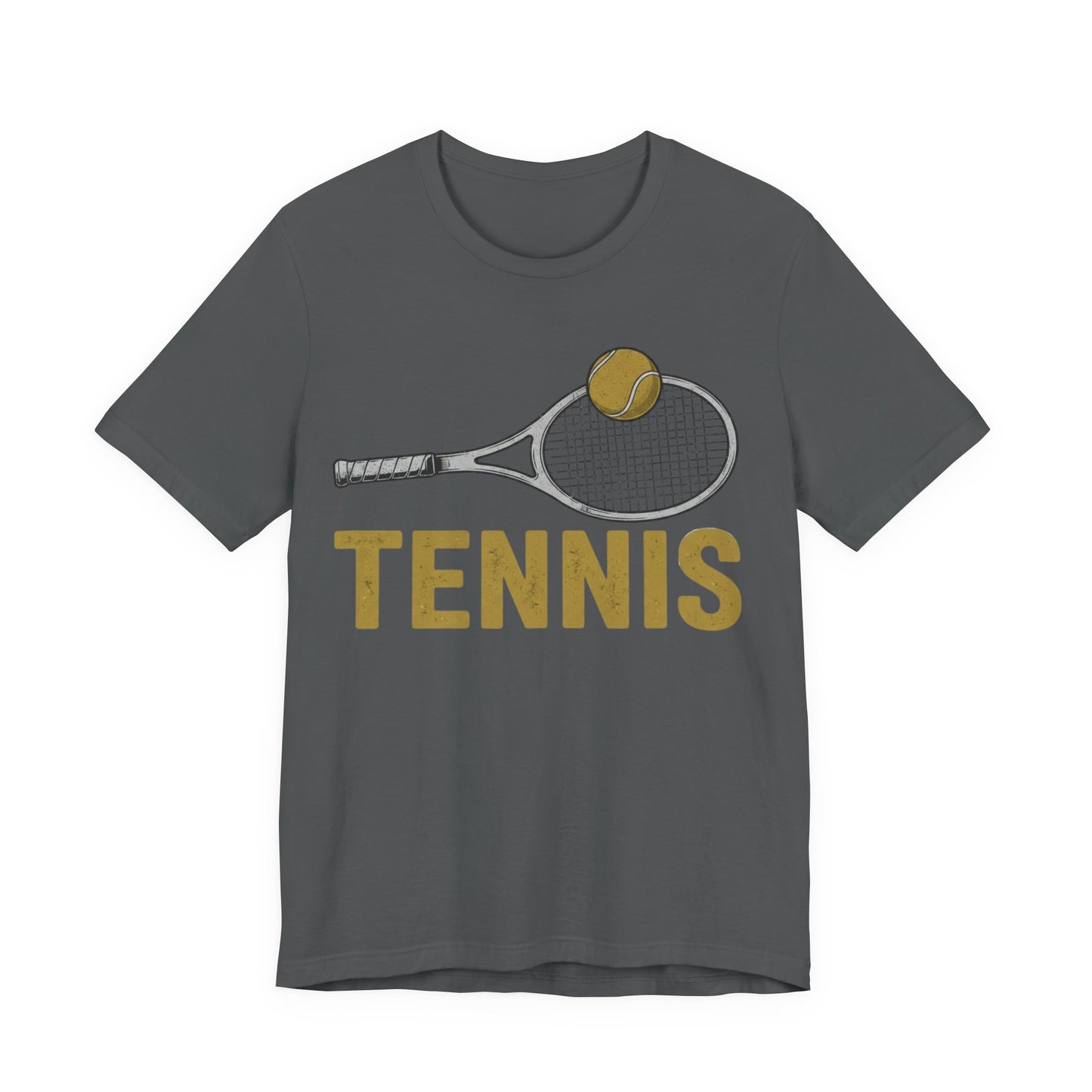 Tennis Racket & Ball Tee — Retro Athletic Tennis T‑Shirt