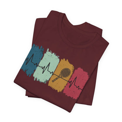 Drum Heartbeat T-Shirt – Retro Brushstroke Drumstick Heartbeat Tee
