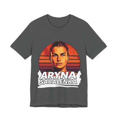 Aryna Sabalenka Graphic Tee — Vintage Sunset Tennis Player T-Shirt