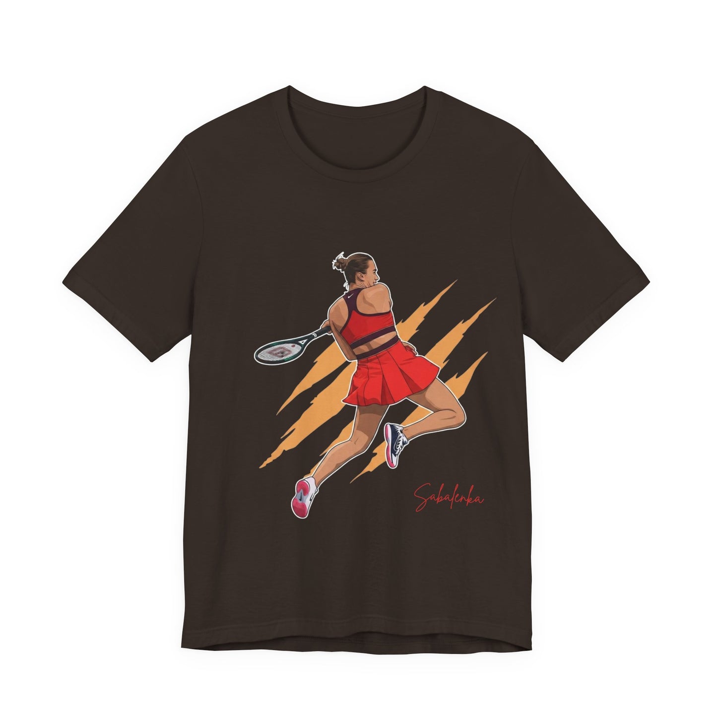Tennis Player Aryna Sabalenka Graphic Tee — Dynamic Female Athlete Design