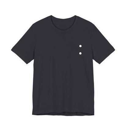 Minimal Dot Chest Tee — Casual Everyday Short Sleeve Shirt