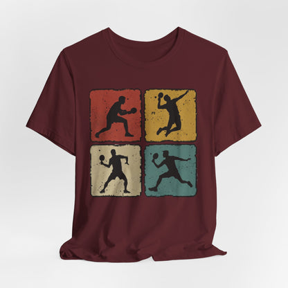 Tennis Silhouette Tee — Retro Vintage Graphic Shirt