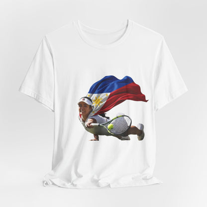 Tennis Superhero Tee — Philippine Flag Athlete Graphic