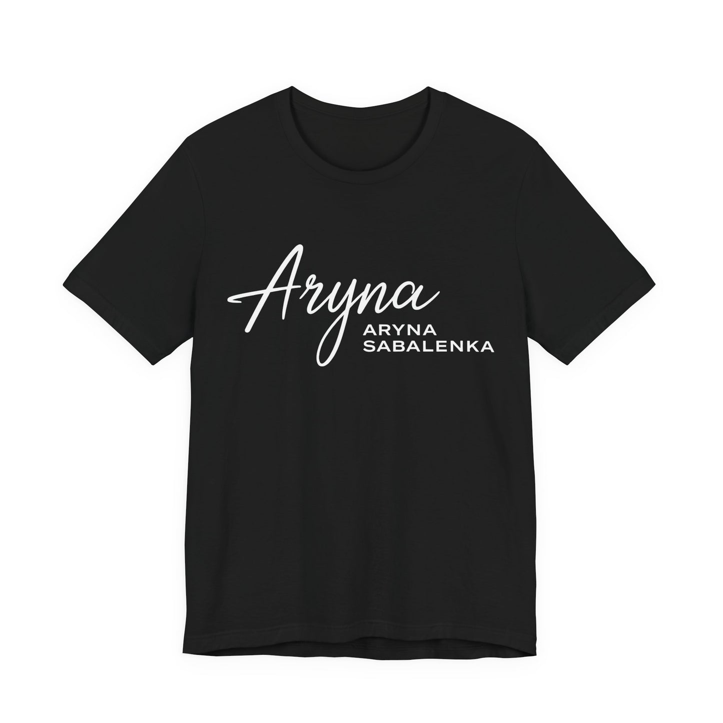 Sabalenka Classic White Tee — Plain Short Sleeve T-Shirt
