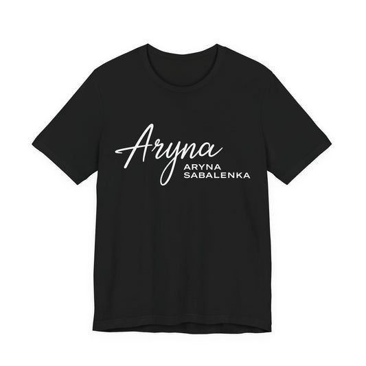 Sabalenka Classic White Tee — Plain Short Sleeve T-Shirt