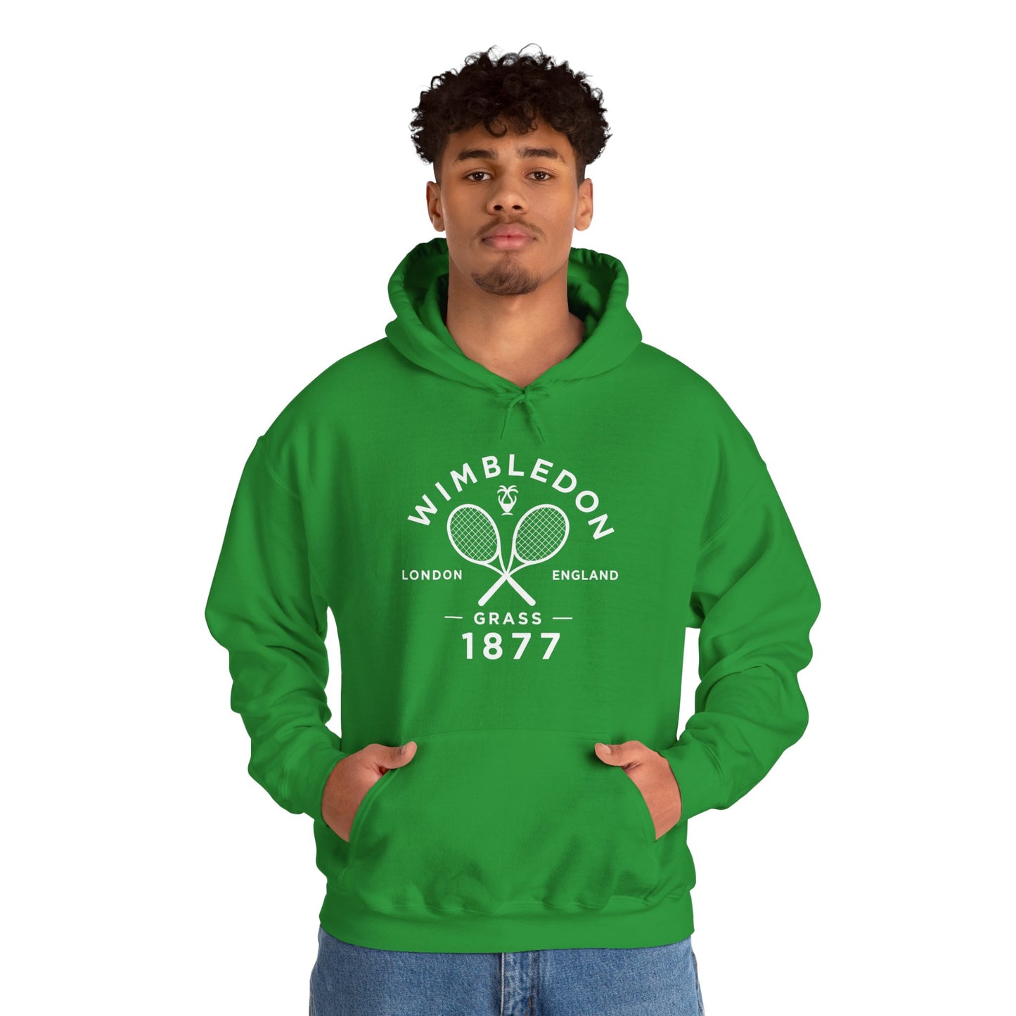 Wimbledon 1877 Tennis Hoodie — Classic Racquets Logo Pullover