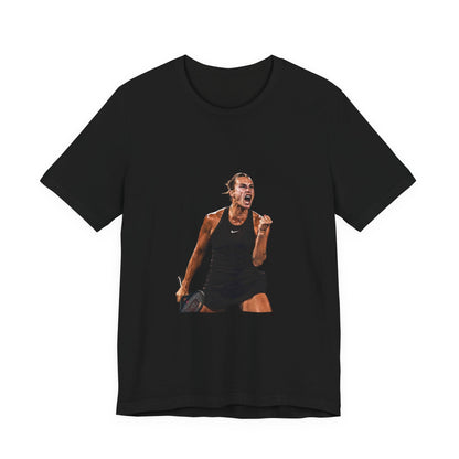 Tennis Player Aryna Sabalenka Victory Graphic Tee