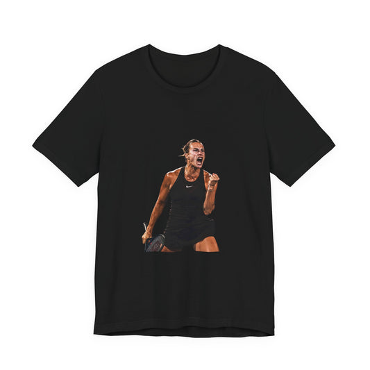 Tennis Player Aryna Sabalenka Victory Graphic Tee