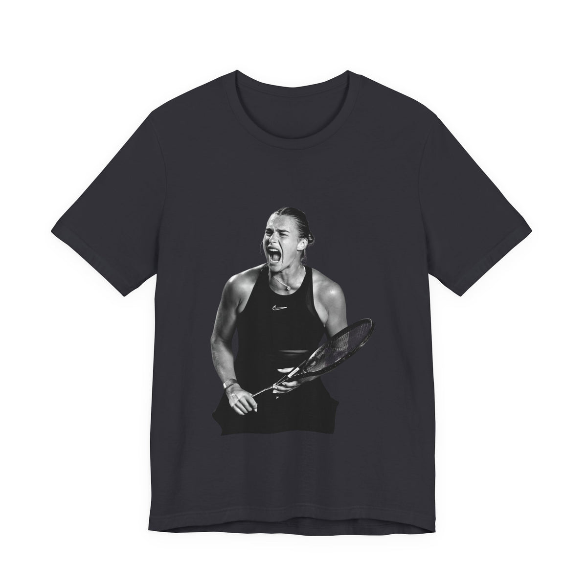 Tennis Player Sabalenka Graphic Tee — Energetic Champion Tennis T‑Shirt