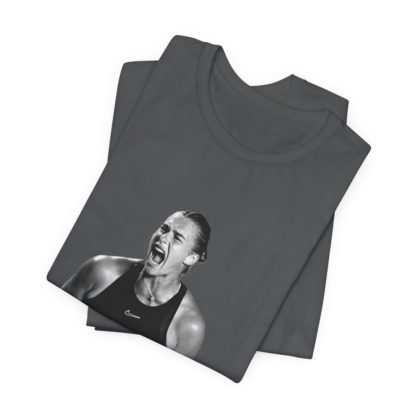 Tennis Player Sabalenka Graphic Tee — Energetic Champion Tennis T‑Shirt