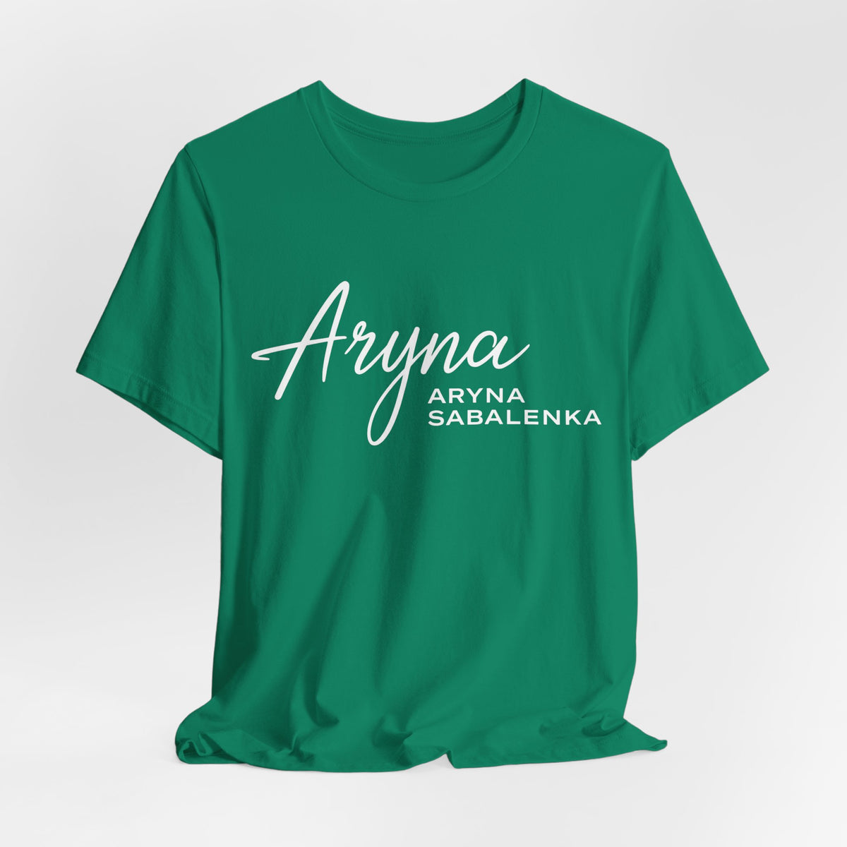Sabalenka Classic White Tee — Plain Short Sleeve T-Shirt