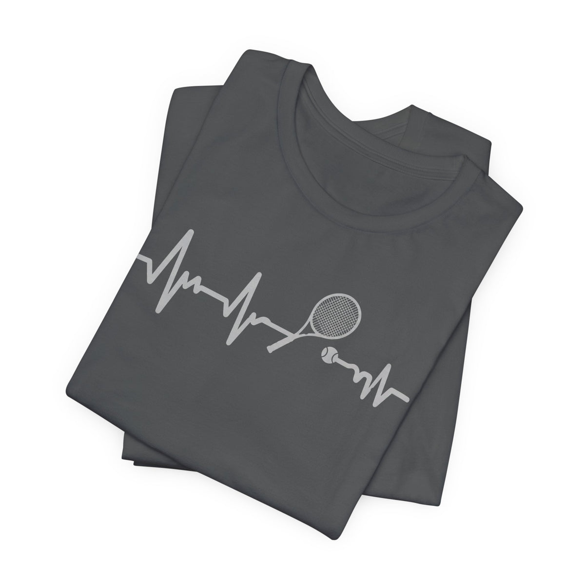 Tennis Heartbeat Tee — Racket Pulse Graphic T-Shirt