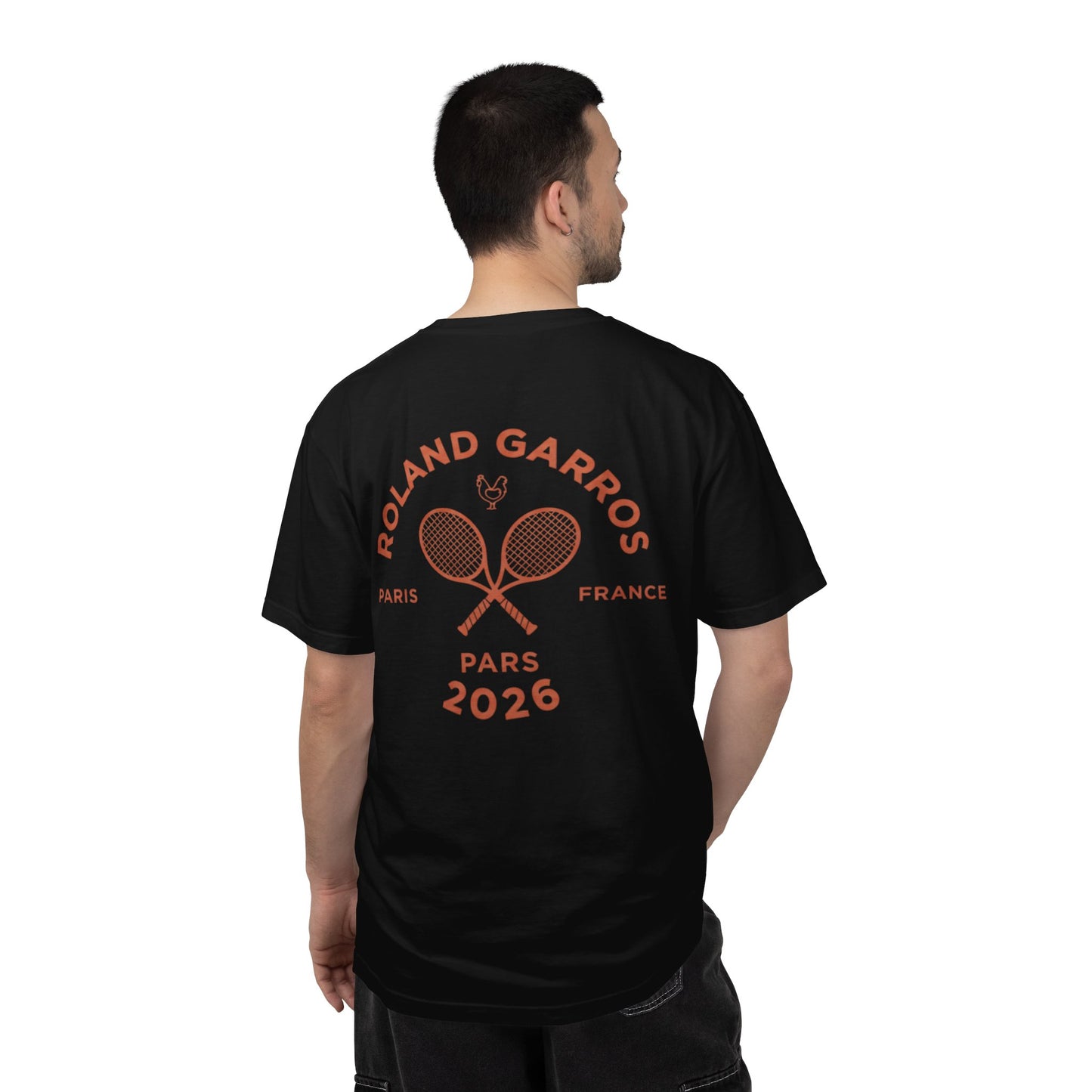 Roland Garros Retro Tennis Tee — Paris 2026 Garment-Dyed Court Shirt