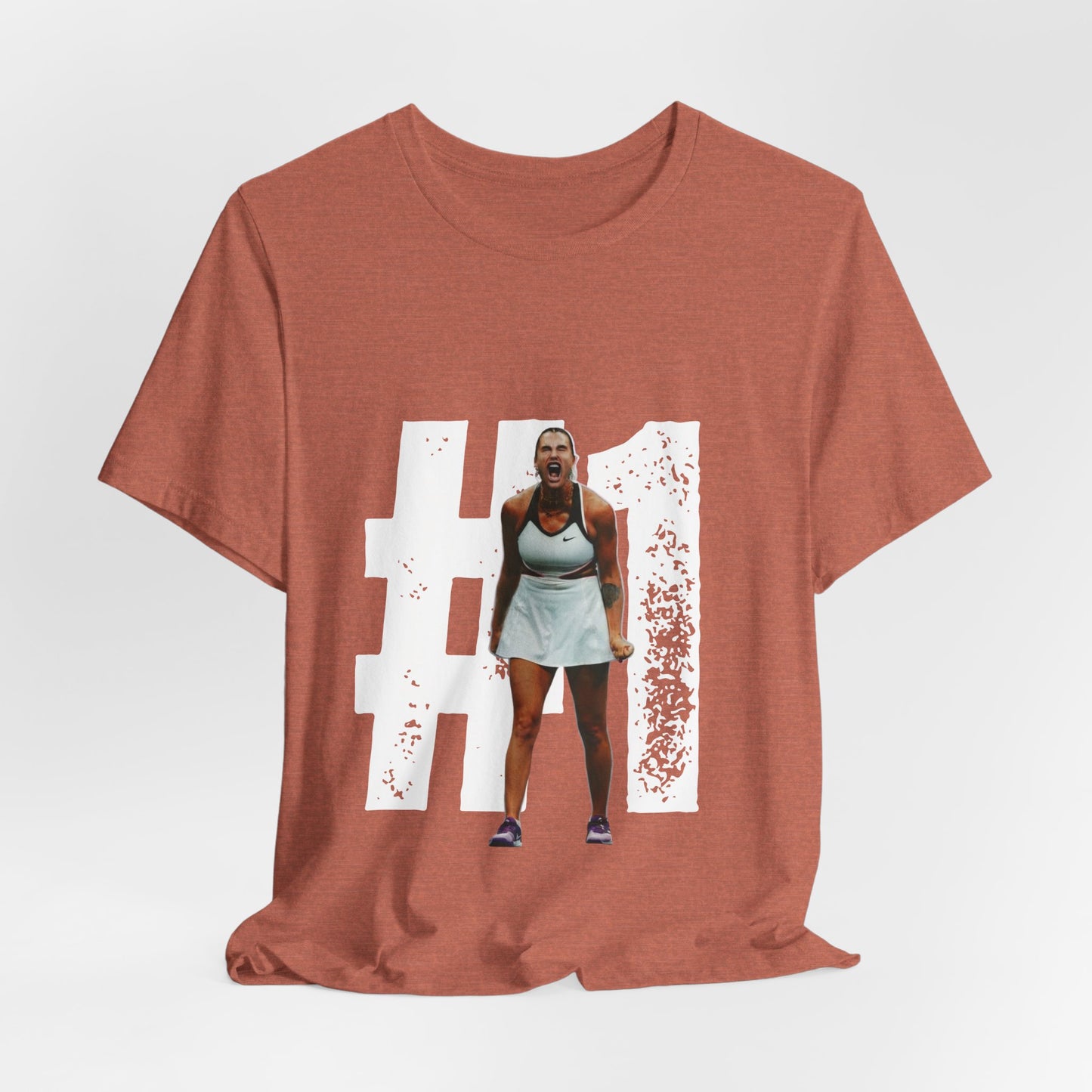 Tennis Player Graphic Tee — Fierce Court Celebration Shirt