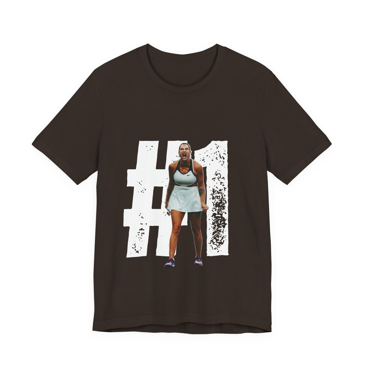 Tennis Player Graphic Tee — Fierce Court Celebration Shirt