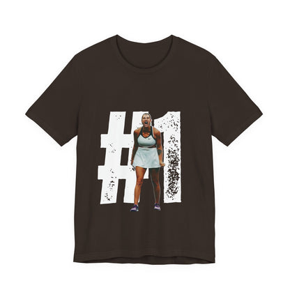 Tennis Player Graphic Tee — Fierce Court Celebration Shirt