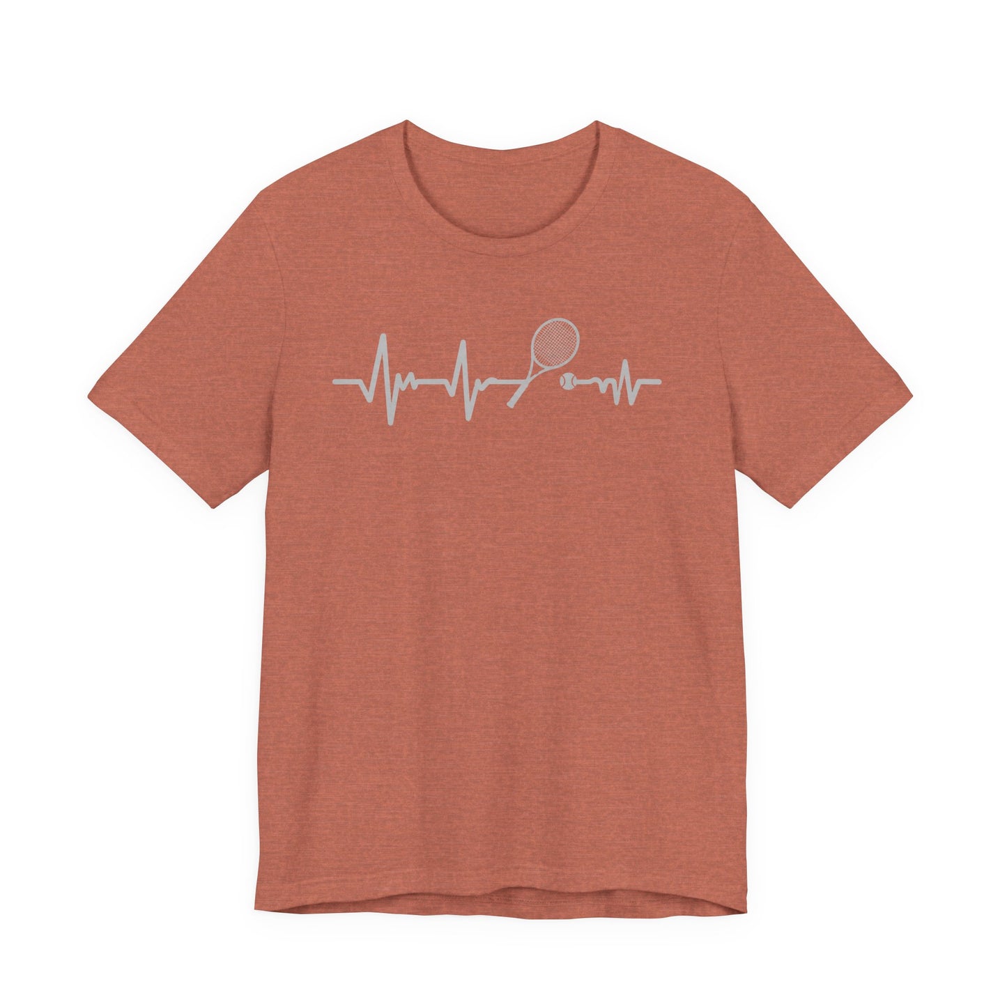 Tennis Heartbeat Tee — Racket Pulse Graphic T-Shirt