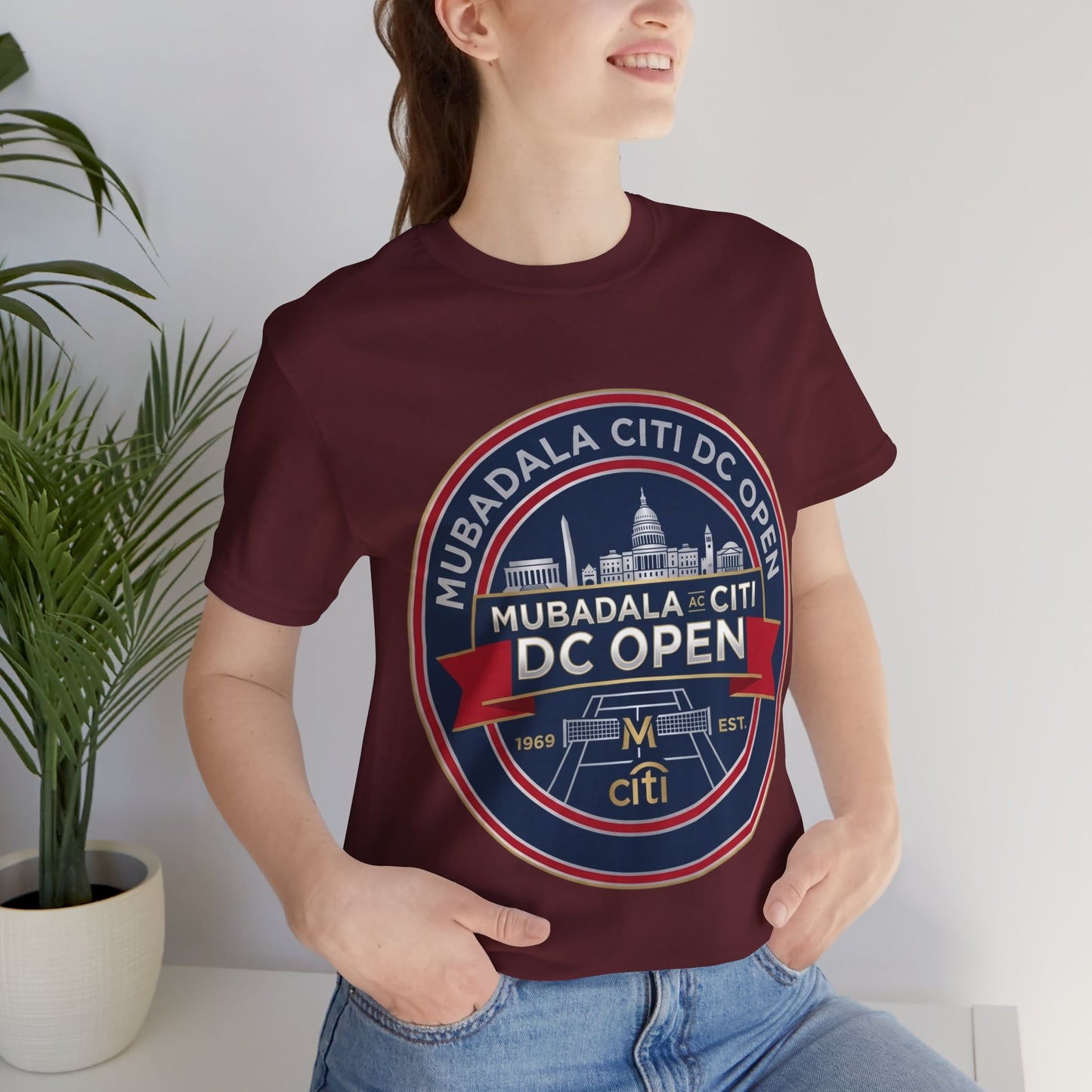DC Open Tennis Tee — 'Mubadala Citi DC Open' Vintage Badge Shirt