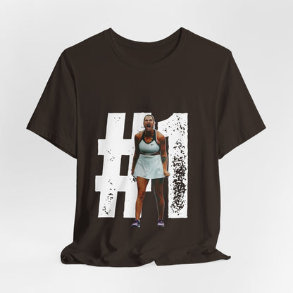 Tennis Player Graphic Tee — Fierce Court Celebration Shirt
