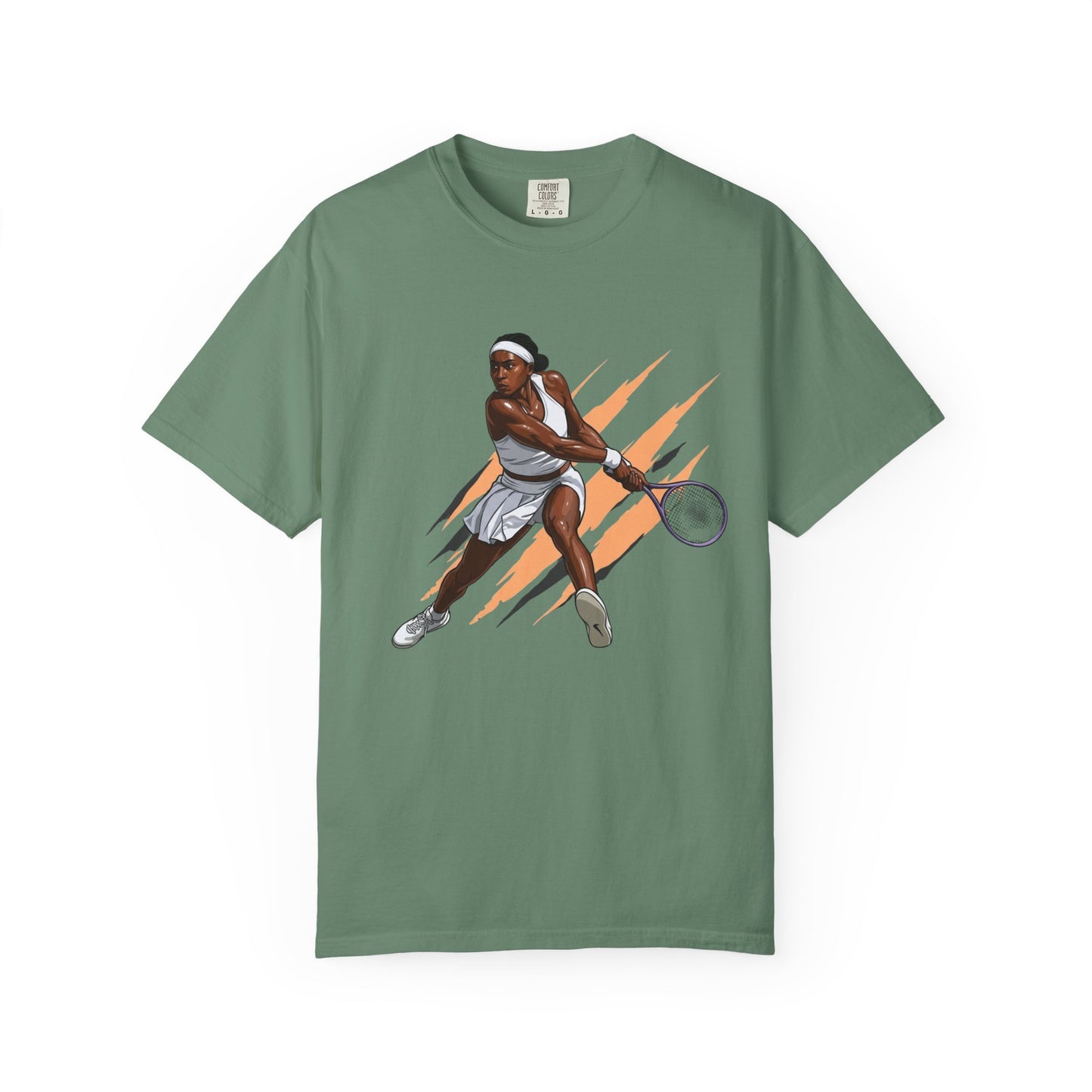 COCO GAUFF Tennis Player Graphic T-Shirt — Dynamic Women's Tennis Art Tee