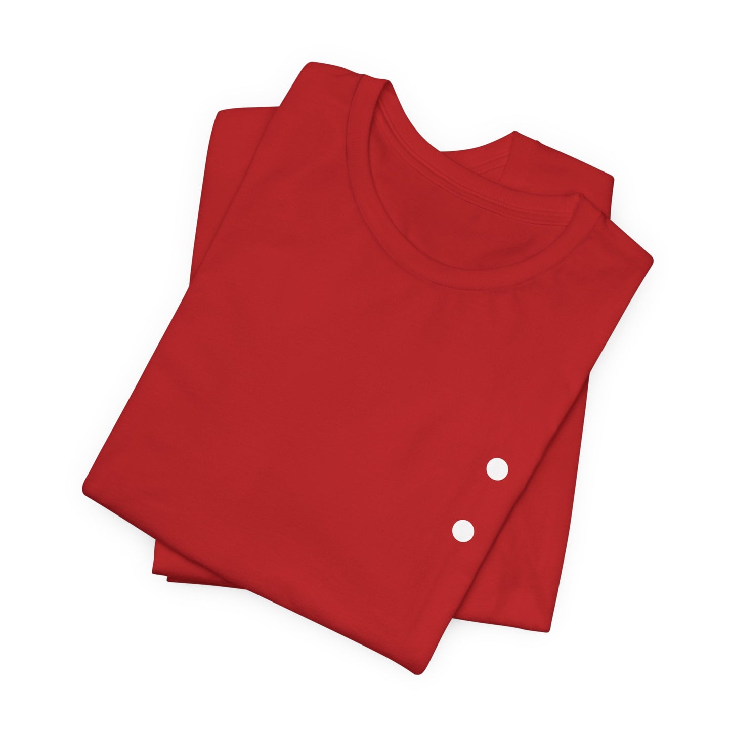 Minimal Dot Chest Tee — Casual Everyday Short Sleeve Shirt
